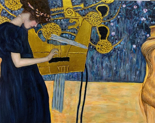 Gustav Klimt's 'Music I' Reproduction